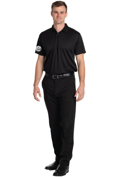 Men's Black Custom Cool & Dry Polo MOC