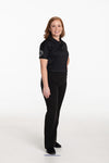 Women's Black Custom Cool & Dry Polo