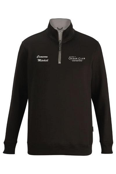 MOC QUARTER-ZIP PERFORMANCE PULLOVER -WITH LOGO AND NAME EMBROIDERED