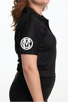 Women's Black Custom Cool & Dry Polo MOC