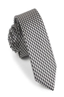 (10) Black and White Houndstooth Neckties