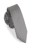 (10) Black and White Houndstooth Neckties